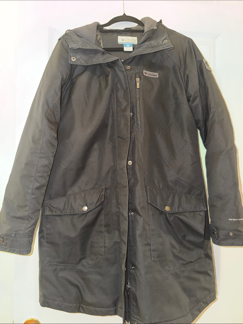 Columbia Black Insulated Hooded Parka